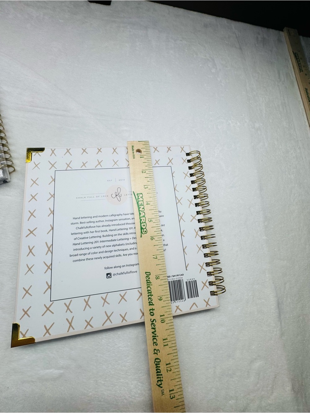 Hand Lettering 201 Intermediate Lettering + Design Basics - White & Gold - Picture 10 of 11